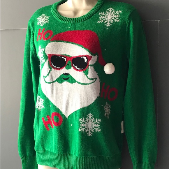 Christmas Sweater Santa Claus Medium Crewneck - Picture 2 of 5